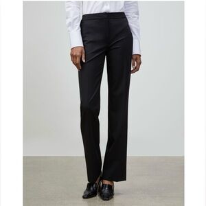 LAFAYETTE 148 NEW YORK Menswear Stretch-Wool Pants black size 12 designer